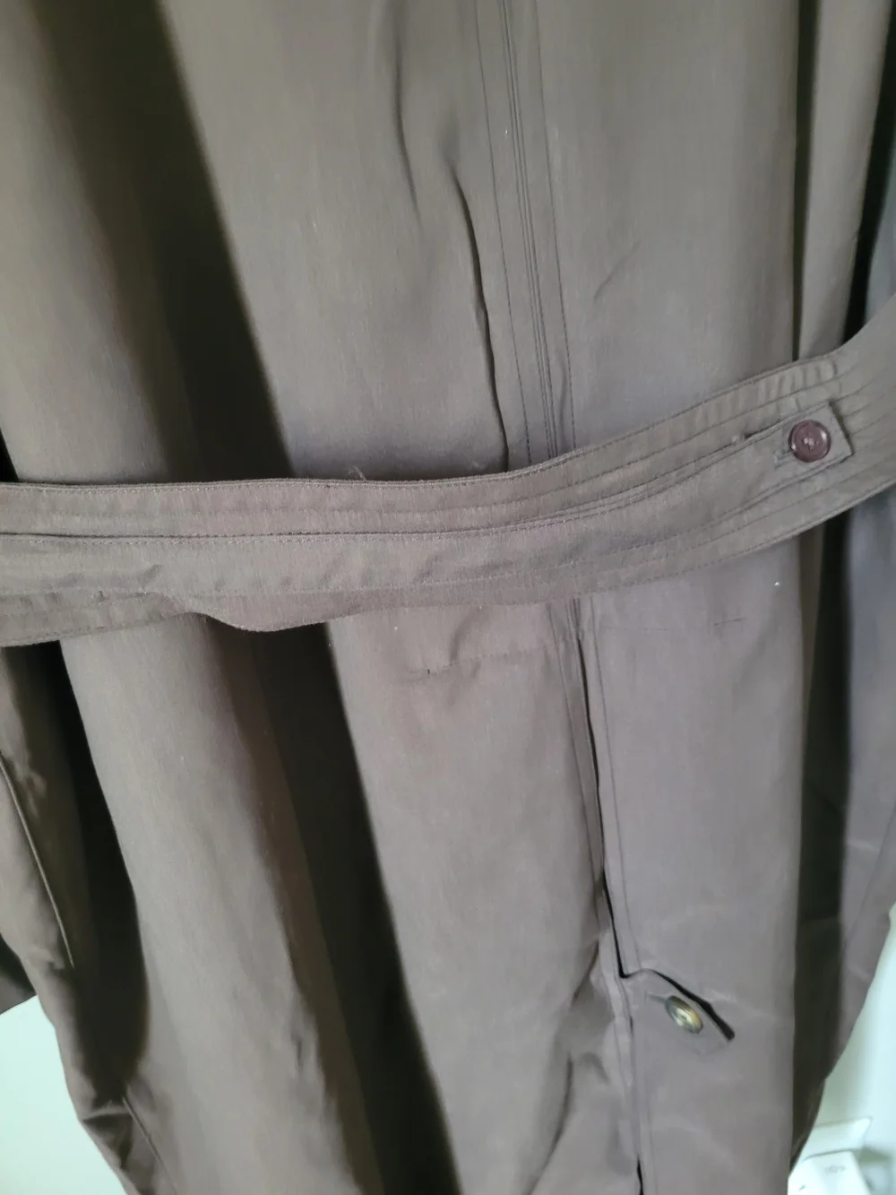 Ralph Lauren Men's Dark Brown Belted Trench Coat